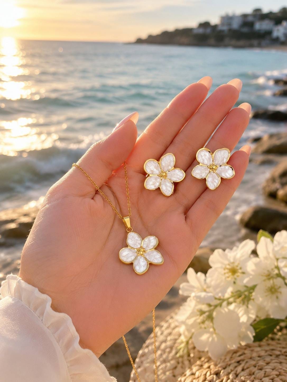 Bijoux Aureva au bord de la mer